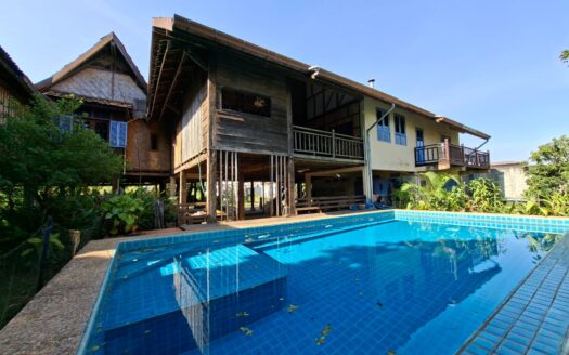 Wooden House + Swimming pool